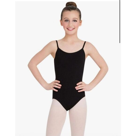 NEW Capezio Big Girls' Classics Camisole Leotard with Adjustable Straps L - Picture 1 of 5
